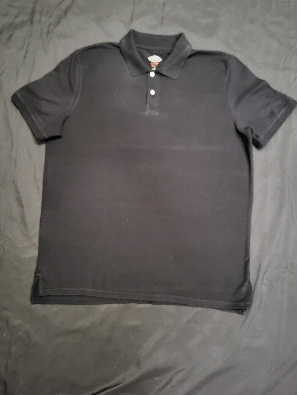St. John's Bay Black Collar Polo Shirt Men Size Large